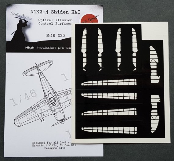 1/48 Kawanishi N1K2-J Shiden Kai 3D/optical illusion paint mask
