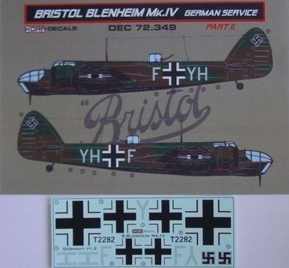 1/72 Bristol Blenheim Mk.IV German service II