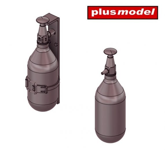 1/35 The set contains two types of fire extinguishers for UK
