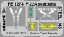 1/48 F-22A seatbelts STEEL