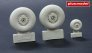 1/48 C-47 Skytrain wheels with cover