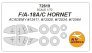 1/72 McDonnell-Douglas F/A-18A/C Hornet masks