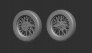 1/35 U.S. Motorcycle Wla motorbicycle wheels and cylinders image 1