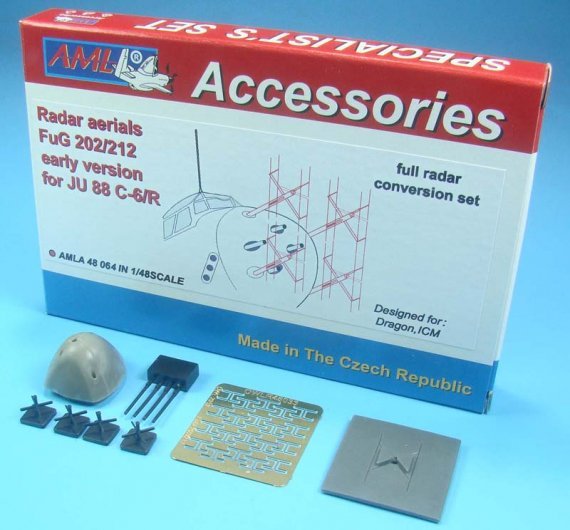 1/48 FuG 202/212 Radar aerials for the Junkers Ju-88C-6/R early
