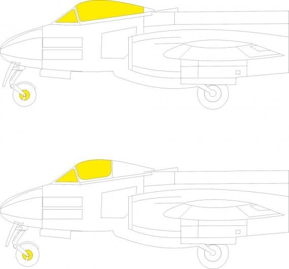 Mask 1/72 Meteor FR.9 for Airfix