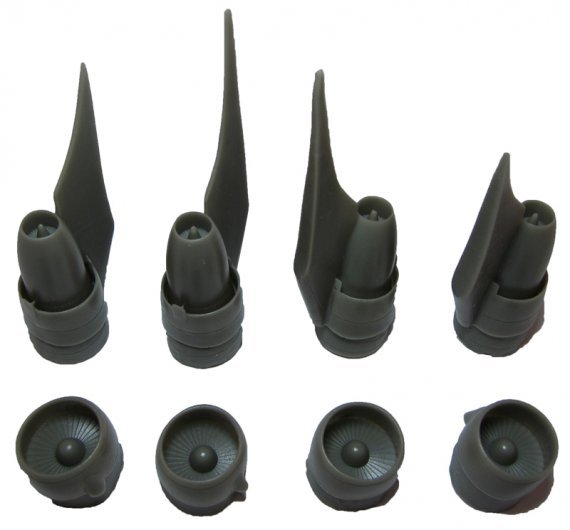 1/144 Boeing 747-400 PW4000 engines x 4