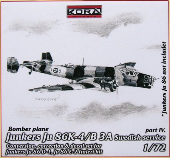 1/72 Ju 86K-4/B3A Swedish  Conv.set (Part IV.)