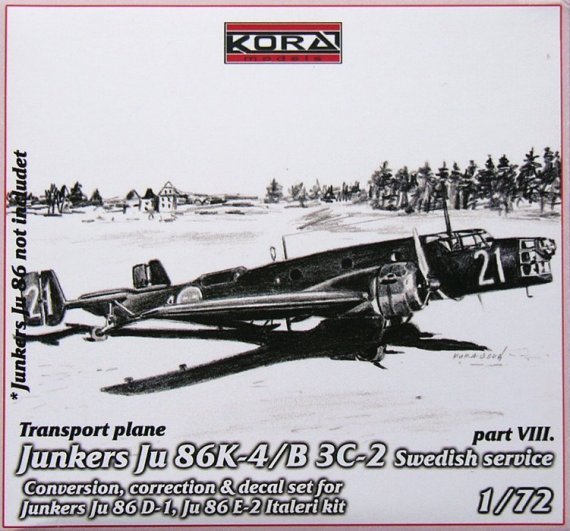 1/72 Ju 86K-4/B3C-2 Swedish  Conv.set (Part VIII)