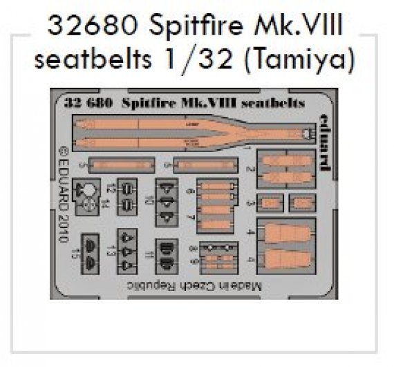 1/32 Spitfire Mk.VIII seatbelts (TAM)