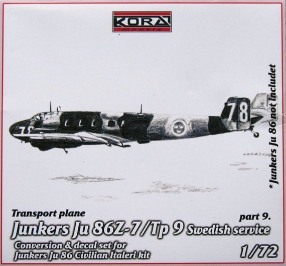 1/72 Ju 86Z-7/Tp 9 Swedish  Conv.set (Part IX.)