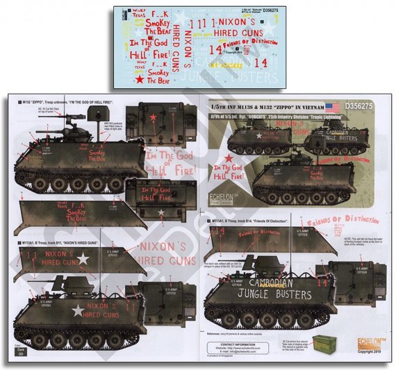 1/35 1/5th Inf M113s & M132 Zippo in Vietnam