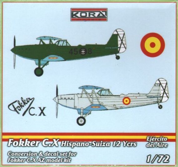 1/72 Fokker C.X HS Engine Conv.Set (Ejrcito d.A.)