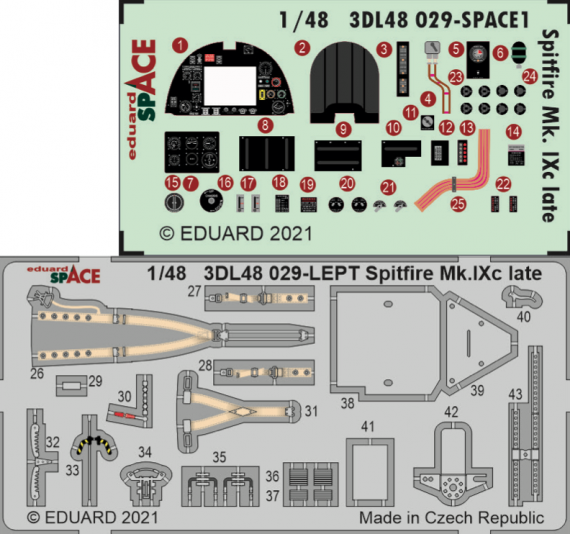 Supermarine Spitfire Mk.IXc late version 1/48