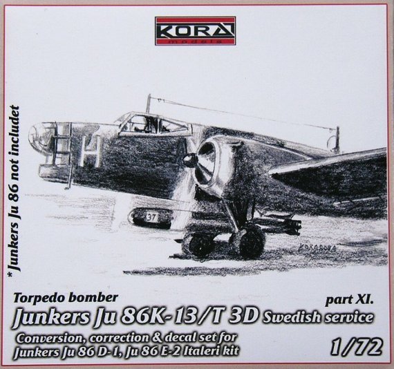 1/72 Ju 86K-13/T3D Swedish  Conv.set (Part XI.)