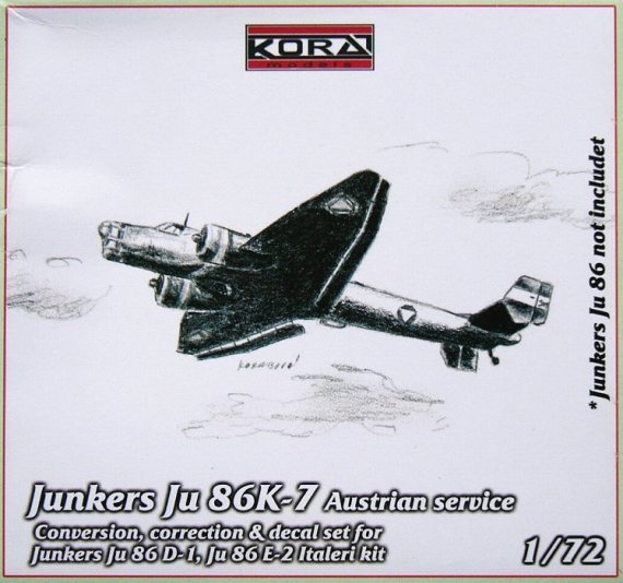 1/72 Ju 86K-7 Austrian service  Conv.Set (ITAL)