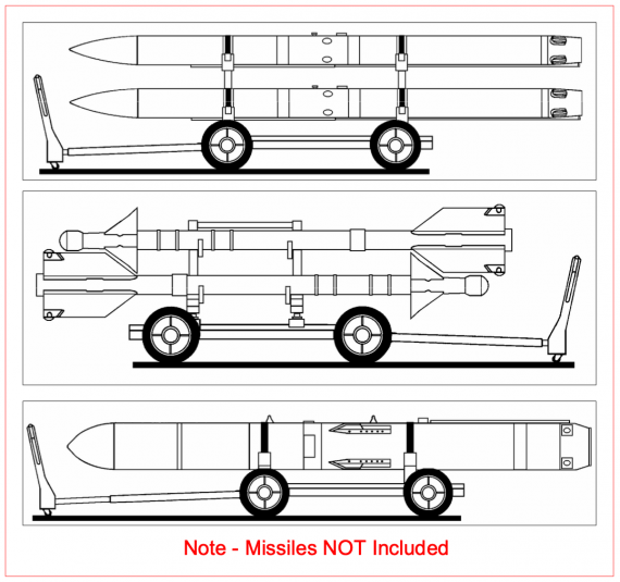 1/32 US Navy Missile Trolleys