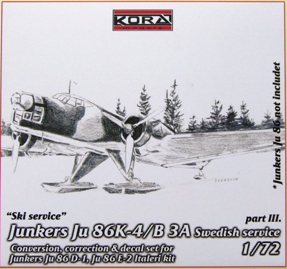 1/72 Ju 86K-4/B3A Swedish  Conv.set (Part III.)