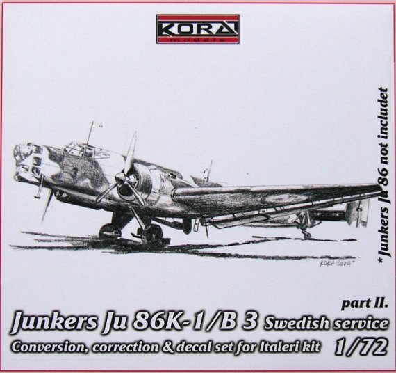 1/72 Ju 86K-1/B3 Swedish  Conv.set (Part II.)