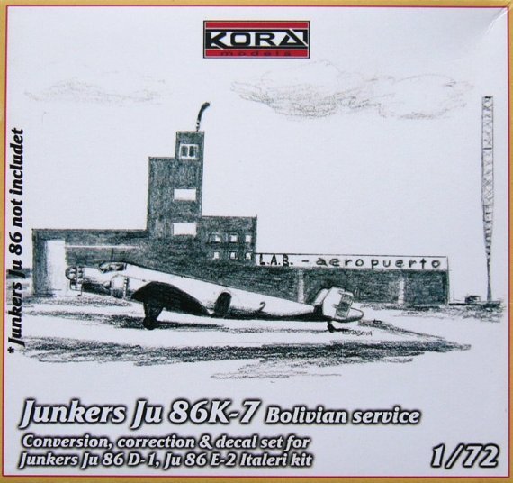 1/72 Ju 86K-7 Bolivian service  Conv.Set (ITAL)