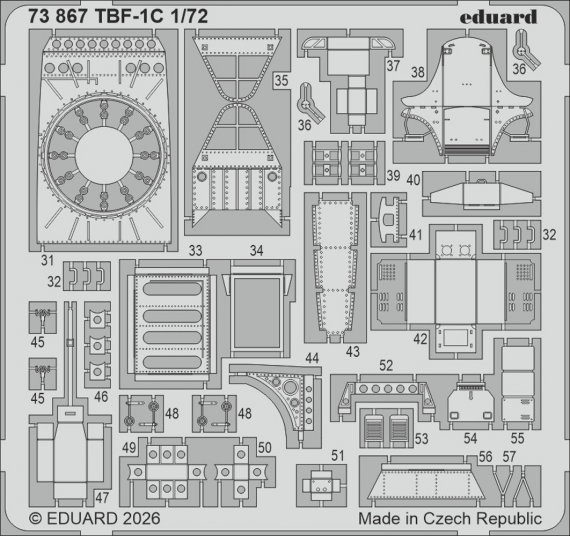Eduard Set TBF-1C 1/72 f�r Hobby Boss