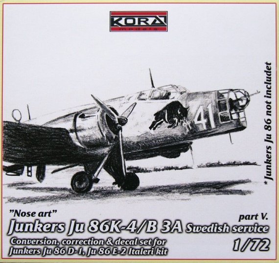 1/72 Ju 86K-4/B3A Swedish  Conv.set (Part V.)