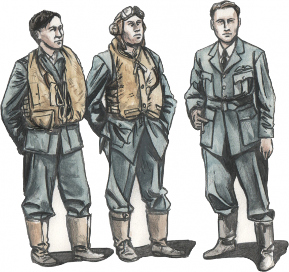 1/72 Barracuda Crew Members Standing