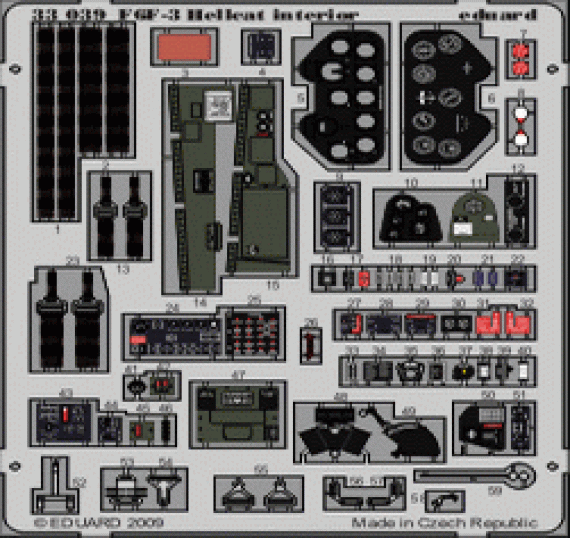 1/32 F-6F3 interior S.A. (TRUMP)
