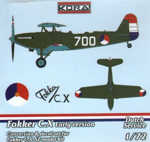 1/72 Fokker C.X Early  Conv.Set (Dutch service)