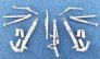 Trains d'atterrissage m�tal 1/48 Mitsubishi F-1/T-2