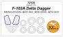 1/72 Convair F-102A Delta Dagger masks
