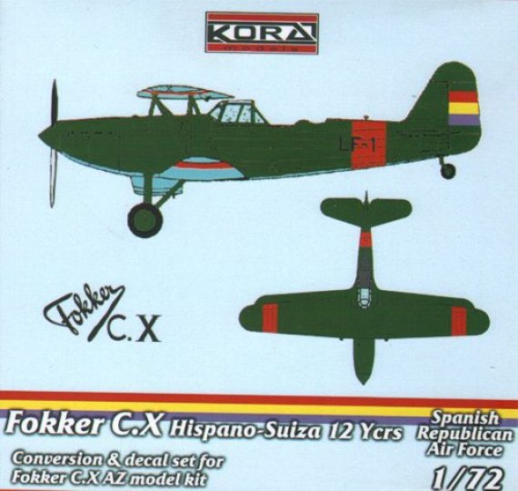 1/72 Fokker C.X HS Engine Conv.Set (Spanish Rep.)