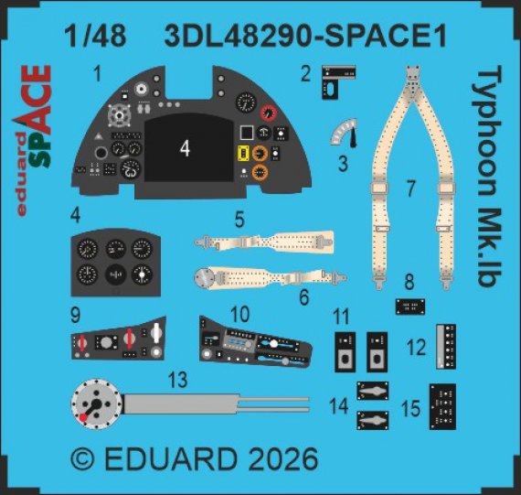 Eduard Typhoon Mk.Ib 1/48 pour Hasegawa/Hobby 2000