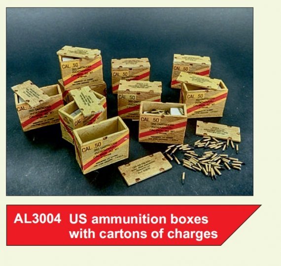1/32 US ammunition boxes with cartons of charges