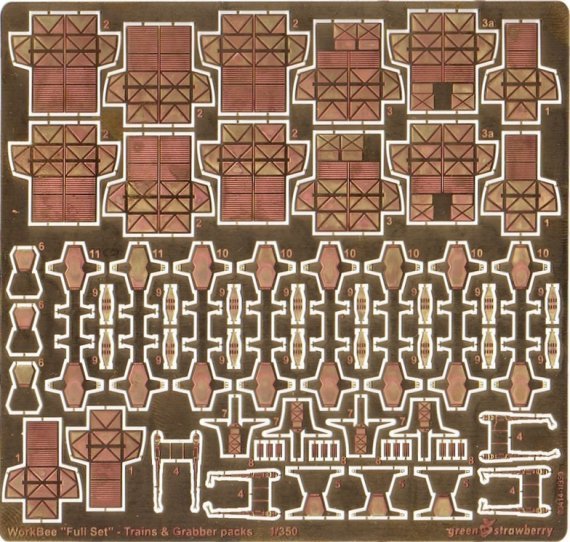 1/350 WorkBee Trains All In One (PE sets)