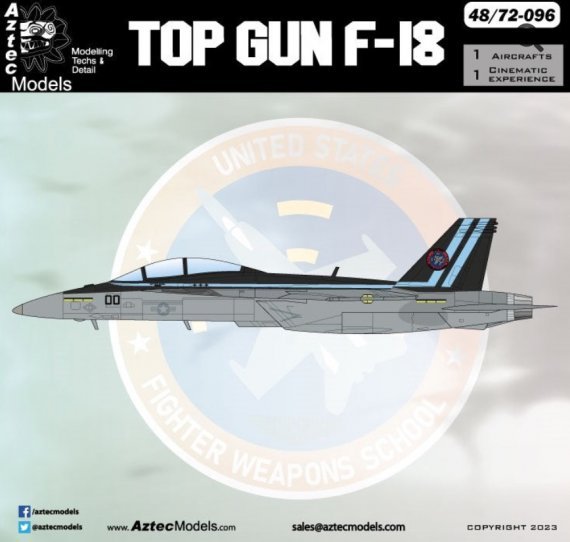 1/48 F-18 Hornet Top Gun Maverick Movie