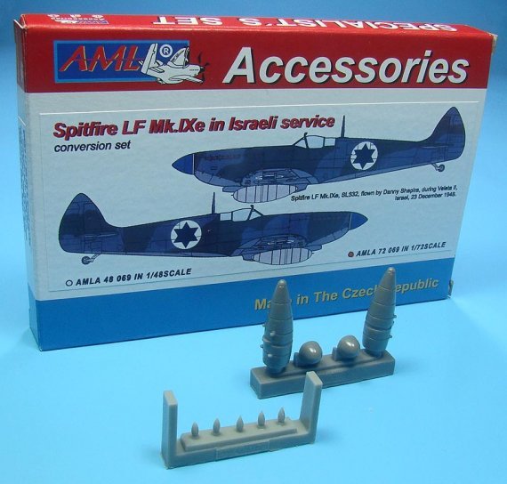1/72 Spitfire Mk.IXe in Israeli Air Force with German fuel tanks