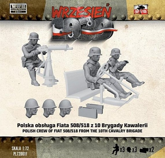1/72 Fiat 508/518 Polish Crew 10th Cavalry Brig.
