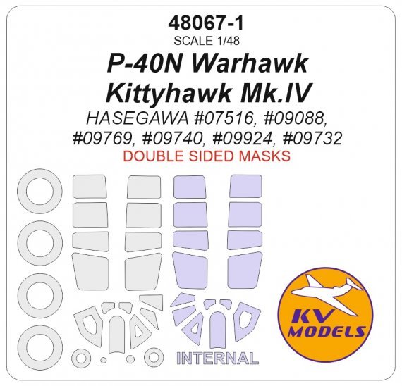 1/48 Curtiss P-40N Warhawk / Kittyhawk Mk.IV for Hasegawa