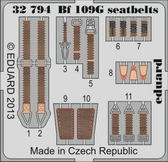 1/32 Bf 109G seatbelts (REV)