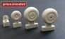 1/72 Martin B-26 Marauder early wheels grooved image 1