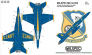 1/32 McDonnell-Douglas F/A-18 Hornet US Navy Blue Angels image 3