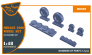 1/48 Dassault-Mirage 2000 resin wheel set for Kinetic and Revell image 2