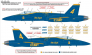 1/72 McDonnell-Douglas F/A-18A/B/C/D Hornet US Navy Blue Angels image 4