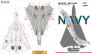 1/32 Grumman F-14A Tomcat HI/VIZ Data Stencils image 3