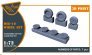 1/72 MiG-19 wheel set for Clear Prop