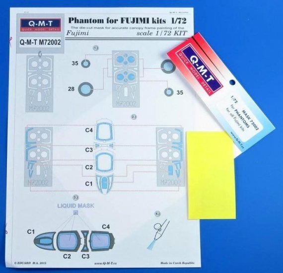 1/72 Paint masks for the USAF McDonnell F-4B/F-4N/F-4E/F-4F/F-4G