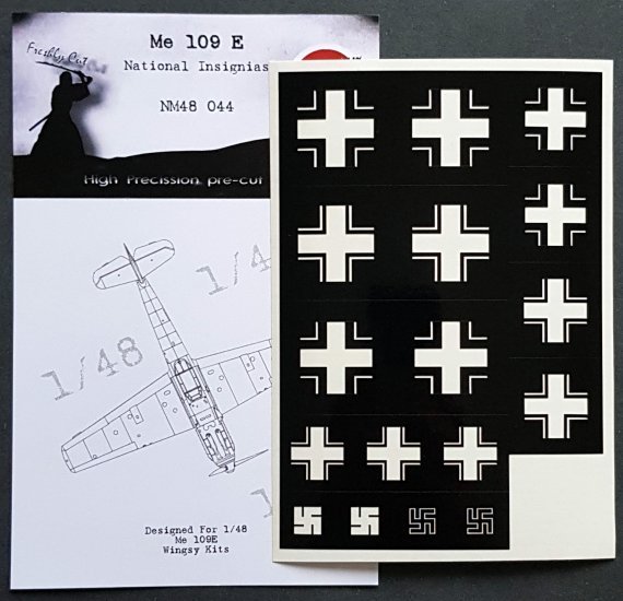 1/48 Bf-109E National Insignia paint mask