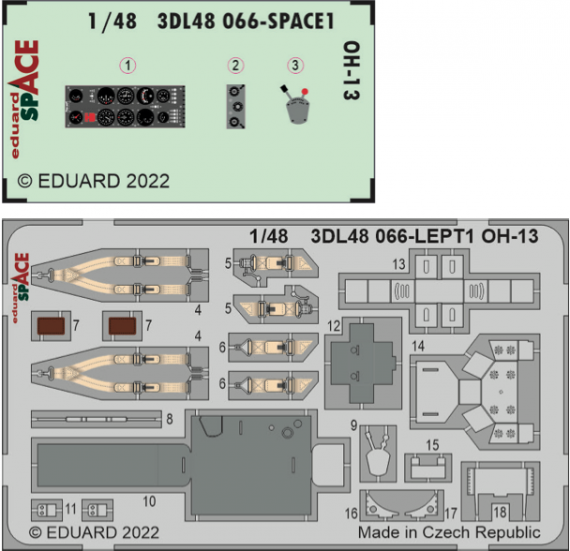 1/48 OH-13 SPACE decal