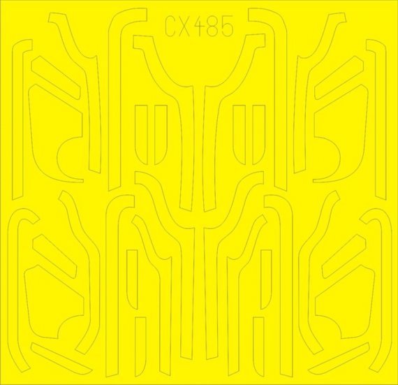 Mask 1/72 B-17G antiglare panels