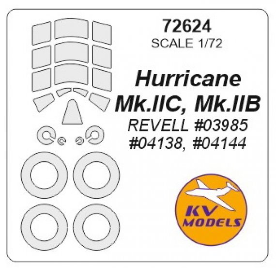 1/72 Hawker Hurricane + wheels masks